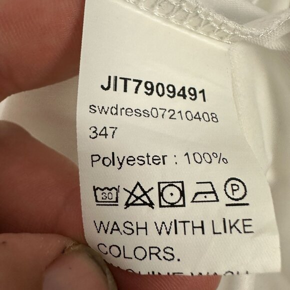 Elegant Shein White Maxi Gown With Lace Trim And V-Neckline - Size M - Picture 6 of 7